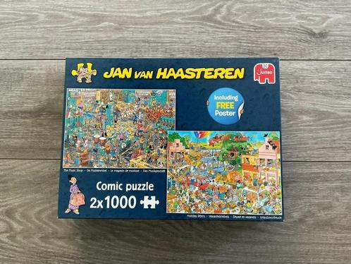 Jan v Haasteren combi doos 2x 1000 Vakantiekriebels muziekwi, Hobby en Vrije tijd, Denksport en Puzzels, Zo goed als nieuw, Ophalen of Verzenden