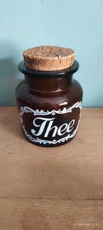 Vintage (retro) Thee Voorraadpot, Huis en Inrichting, Keuken | Potten en Pannen, Ophalen of Verzenden, Gebruikt, Glas, Pot, Bus of Blik