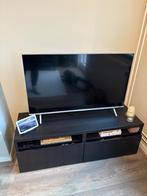 Tv-meubel 120x42x40 zwart/bruin, Huis en Inrichting, Ophalen, Overige materialen, 100 tot 150 cm, Zo goed als nieuw