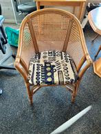 4 stevige rotan stoelen, Huis en Inrichting, Stoelen, Ophalen, Gebruikt, Overige kleuren, Riet of Rotan