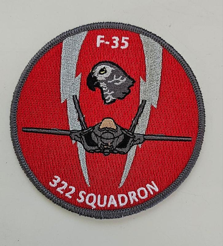 F-35 322 Squadron Embleem, Verzamelen, Militaria | Algemeen, Luchtmacht, Embleem of Badge, Overige gebieden, Ophalen of Verzenden