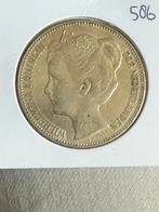 Zeldzame rijksdaalder 1898b zonder punt, Ophalen, Zilver, Koningin Wilhelmina, Losse munt