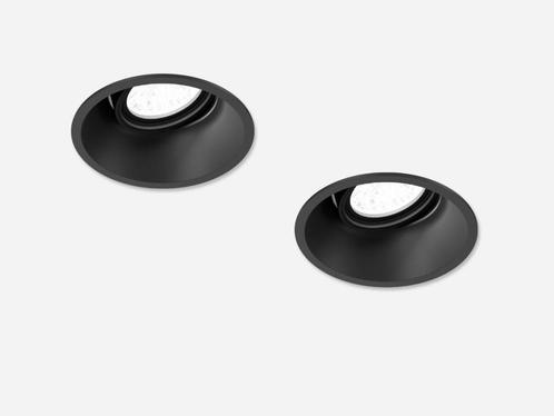 Solo Deep kantelbare inbouwspots zwart, NIEUW!, Huis en Inrichting, Lampen | Spots, Nieuw, Vloerspot of Grondspot, Verzenden