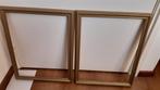 Twee dezelfde mooie houten lijsten, bronskleurig, Minder dan 50 cm, Ophalen of Verzenden, Zo goed als nieuw, Minder dan 50 cm