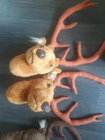 3 stoffen herten hoofd, Diversen, Kerst, Ophalen of Verzenden, Gebruikt