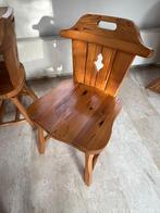 Eettafel met 4 stoelen, Huis en Inrichting, Tafels | Eettafels, Ophalen, Gebruikt, Eikenhout, 50 tot 100 cm