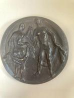 Bronzen penning van Ed van Teeseling, Ophalen of Verzenden, Brons