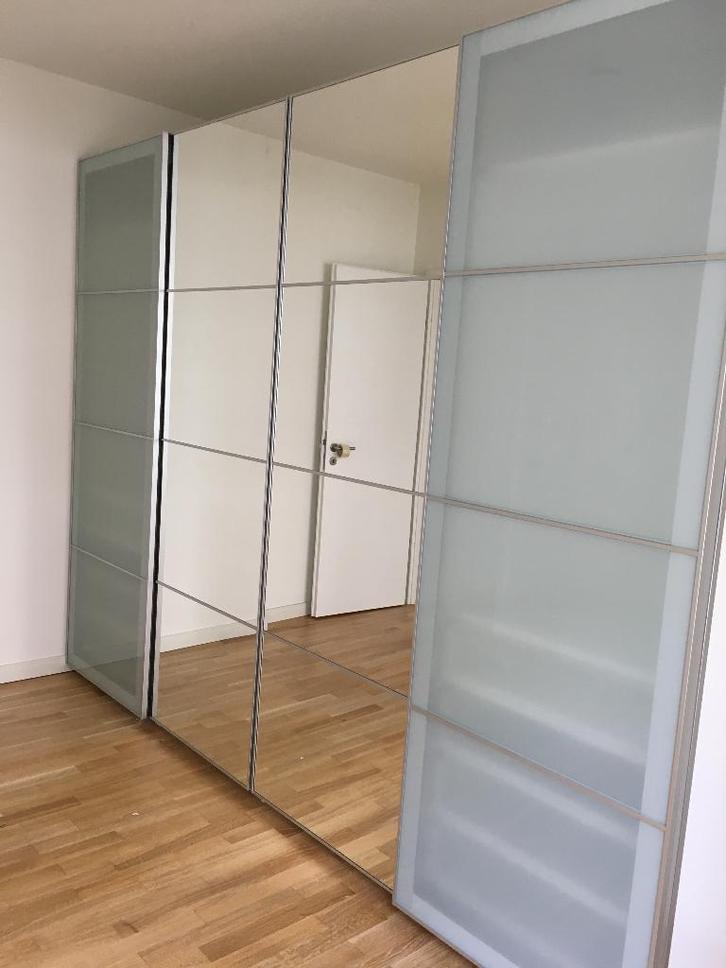 Ikea pax schuifdeuren 2x Auli en 2x Sekken en 8xglazen lades, Huis en Inrichting, Kasten | Ladekasten, Zo goed als nieuw, 200 cm of meer