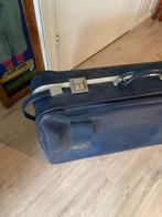 Vintage koffer, Sieraden, Tassen en Uiterlijk, Koffers, Wieltjes, Gebruikt, 45 tot 55 cm, Leer