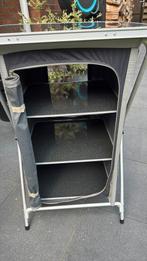 Kampa kampeer kastje met 3 planken Compleet opvouwbaar ZGAN, Ophalen of Verzenden, Zo goed als nieuw, Campingkast
