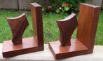 Teakhouten boekensteunen, Ophalen of Verzenden
