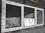 Kunststof kozijn 250 x 110 cm wit RAL 9016 dk-v-dk, Niet ingevuld, Kunststof, Niet ingevuld, Nieuw