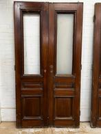 Oude eiken openslaande deuren, Den Haag 1755, 100 tot 120 cm, Gebruikt, Ophalen of Verzenden, Buitendeur