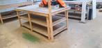 Houten Werktafels met Extra Plateaus( werkbank), Ophalen, Gebruikt, Handgemaakt, 170 cm of meer