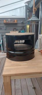 Superstoere salontafel van olievat, Huis en Inrichting, Tafels | Salontafels, Ophalen, 50 tot 100 cm, Metaal, Rond