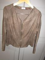 G465 Anna mt 38 jasje vest bruin suedine imitatiesuède, Maat 38/40 (M), Bruin, Zo goed als nieuw, Jasje