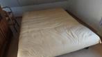Slaapbank, Ophalen, Gebruikt, Tweepersoons, Crème