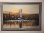 Skyline rotterdam schilderij, Ophalen of Verzenden