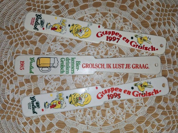 Grolsch bierafschuimers, Verzamelen, Biermerken, Grolsch, Ophalen of Verzenden