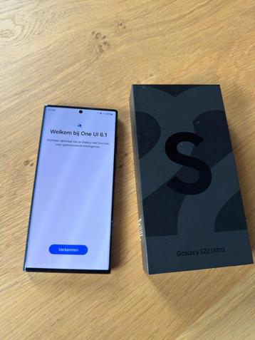 Samsung Galaxy S22 Ultra 128GB – Phantom Black topstaat beschikbaar voor biedingen