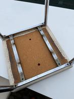 Jaren 60 eethoekje formica en metaal chroom tafel, Ophalen, Gebruikt, 100 tot 150 cm, Overige materialen