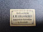 Luciferetiket Sigaren A.M. van Lookeren, Ophalen of Verzenden, Gebruikt