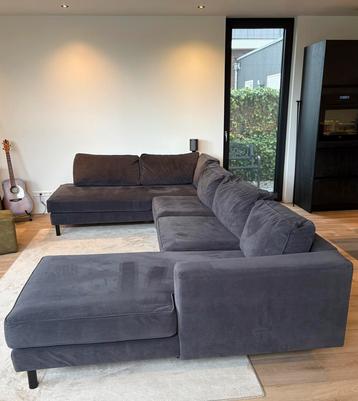 U Bank longchair, 3zits en hoek met eiland antracietgrijs beschikbaar voor biedingen