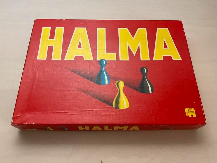 Halma met mooie houten pionnen compleet met spelregels, Hobby en Vrije tijd, Gezelschapsspellen | Bordspellen, Zo goed als nieuw