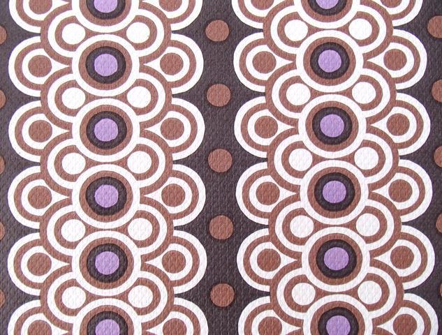 Vintage behang (meerdere rollen beschikbaar) retro oud, Huis en Inrichting, Stoffering | Behang, Bruin, Paars, 25 tot 50 m², Ophalen of Verzenden