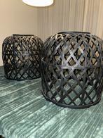 Zwarte lampenkap, Huis en Inrichting, Lampen | Lampenkappen, Ophalen, 25 tot 50 cm, Zwart, Zo goed als nieuw