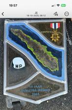 Glas in Lood Herinneringsbord Marechaussee Sumatra, Ophalen of Verzenden, Gebruikt