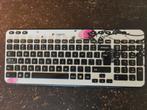 Logitech K360 Draadloos Toetsenbord - Mooi Design!, Computers en Software, Toetsenborden, Gebruikt, Multimediatoetsen, Logitech