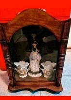 Zwarte Madonna in houten Kastje,Notre dam De Hal, Antiek en Kunst, Ophalen of Verzenden