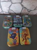 Pokemonkaartjes in tin. 50stuks waarvan 5 holos en 5 reverse, Ophalen of Verzenden, Zo goed als nieuw