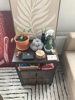 LAATSTE KANS! Mira Home nachtkastje bijzettafeltje z.g.a.n!, Minder dan 55 cm, Zo goed als nieuw, Rechthoekig, Hout