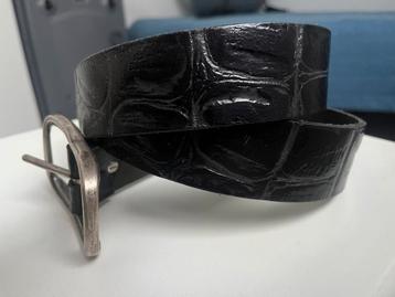 Handmade Leren Croco belt exclusive beschikbaar voor biedingen