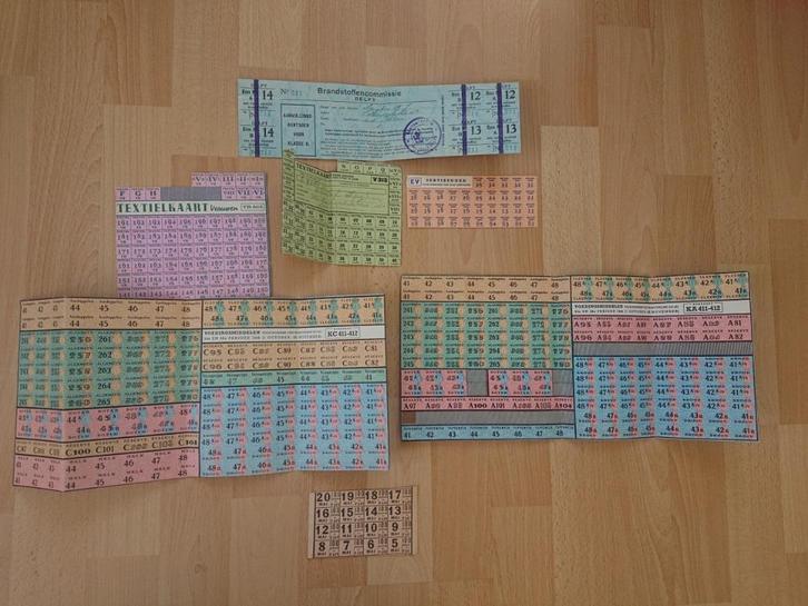 Tweede Wereld Oorlog: Diverse Bonnen Brandstof Eten e.d., Verzamelen, Militaria | Tweede Wereldoorlog, Overige soorten, Overige typen