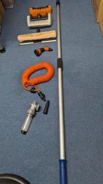 Raam/zonnepaneel Telescoopsteel 6 meter met alle accesoires, Ophalen