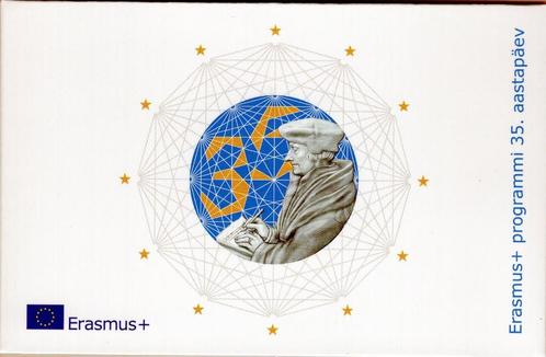 2 Euro Estland 2022 - 35 jr. Erasmus Programma - BU Coincard, Postzegels en Munten, Munten | Europa | Euromunten, Losse munt, 2 euro