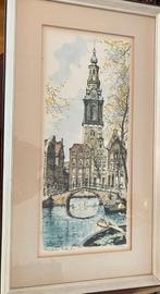 Schilderij Westertoren, Antiek en Kunst, Ophalen