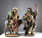 Bergland kerstgroep - Vlucht naar Egypte – 55 cm - Hout, Ophalen of Verzenden, Zo goed als nieuw