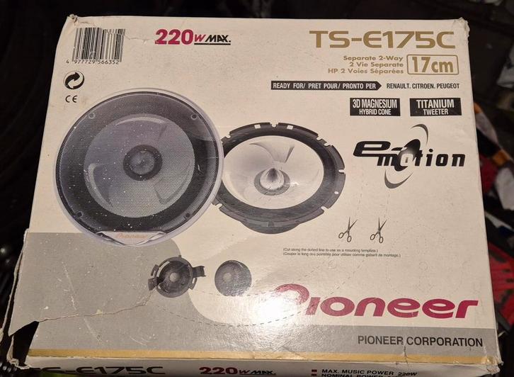 Pioneer speakers met tweeters, Auto diversen, Autospeakers, Zo goed als nieuw, Ophalen