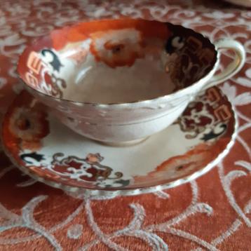 Antieke kop en schotel Samuel Radford Goldflower Imari 1900 beschikbaar voor biedingen