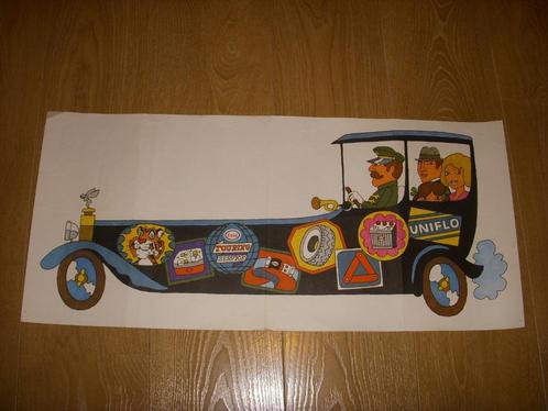 Super leuke reclameposter van ESSO Touring Service +/-1970, Verzamelen, Posters, Gebruikt, Reclame, A1 t/m A3, Rechthoekig Staand