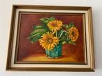 Schilderij Gemberpot met zonnebloemen, Ophalen
