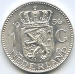 1 gulden 1956 UNC, Ophalen of Verzenden, Koningin Juliana, 1 gulden, Zilver