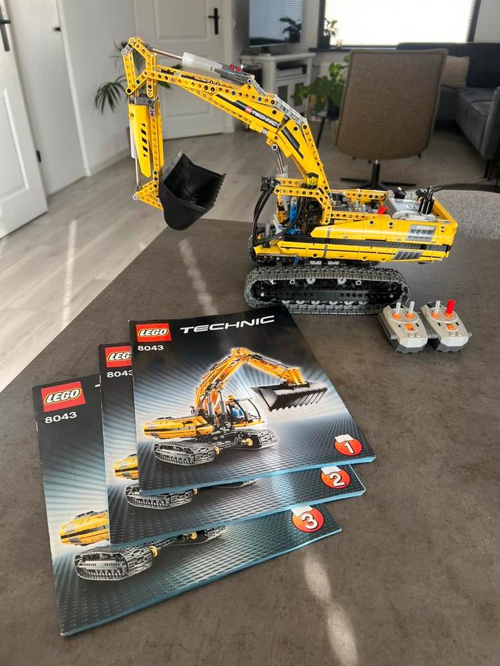 Lego Technic 8043 graafmachine / excavator, Kinderen en Baby's, Speelgoed | Duplo en Lego, Zo goed als nieuw, Ophalen of Verzenden