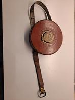 Vintage Lederen Meetlint - 15m, Ophalen of Verzenden