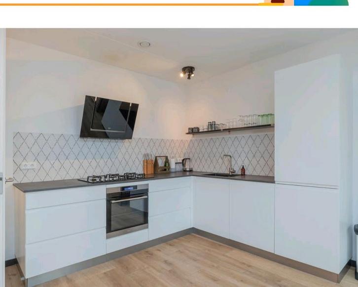 Greeploos keuken zo goed als nieuw!, Huis en Inrichting, Keuken | Complete keukens, Zo goed als nieuw, Wit, Greeploos, Ophalen