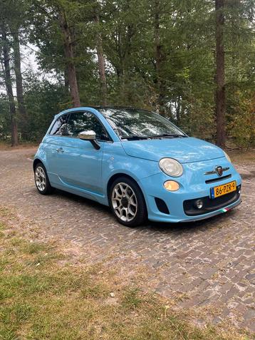 Fiat 500 0.9 Twinair ABARTH 125 pk BABY BLUE! beschikbaar voor biedingen